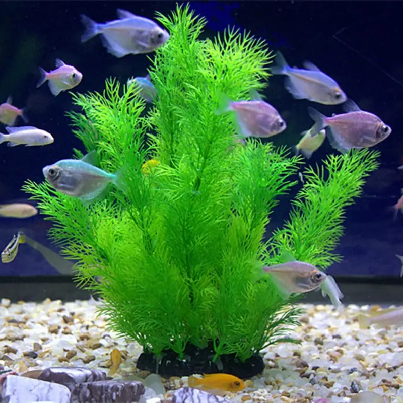 Aquarium Plant Grass - Plantas artificiales para decoración de acuario,