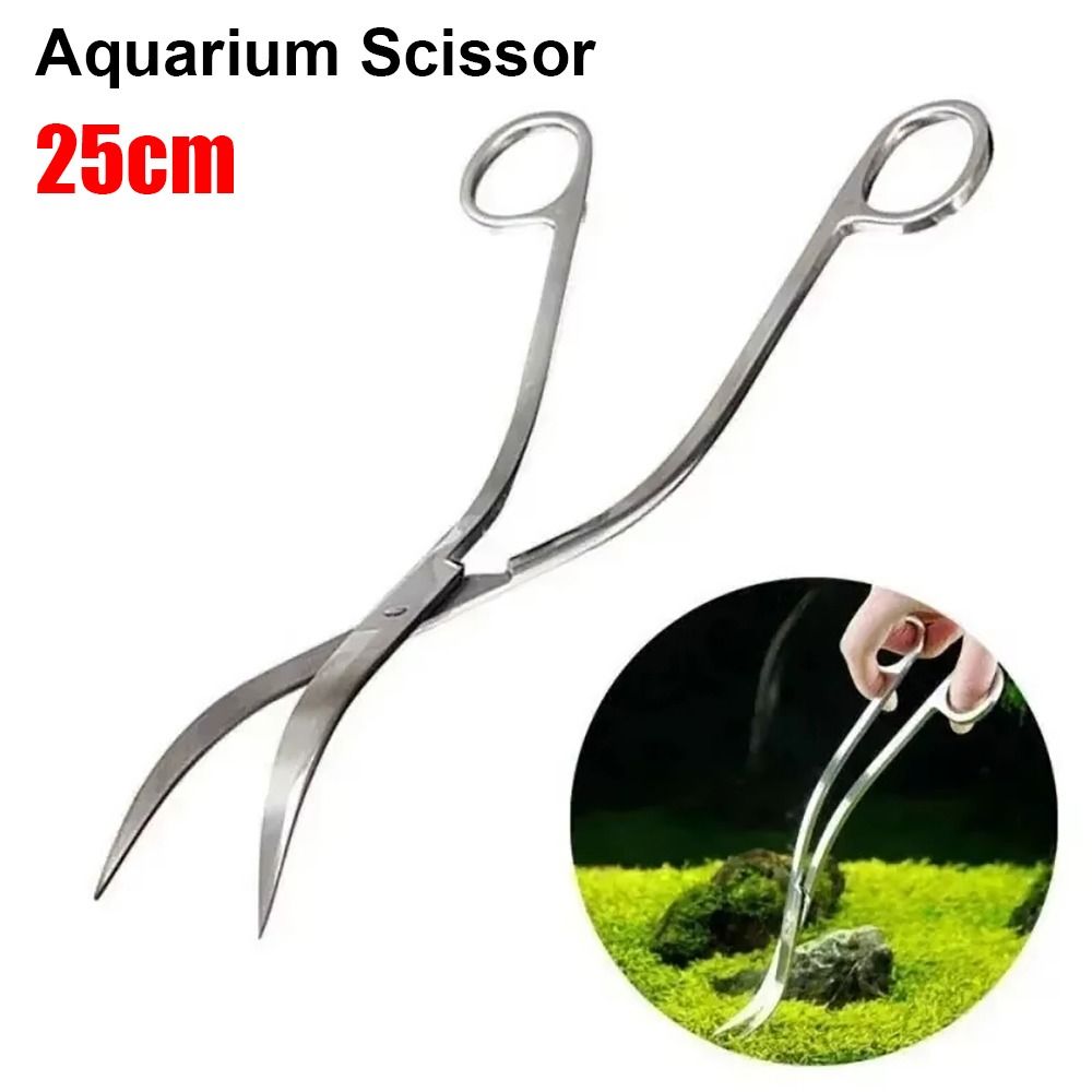Aquarium Plant Grass - Tijeras para Acuario de Acero Inoxidable,