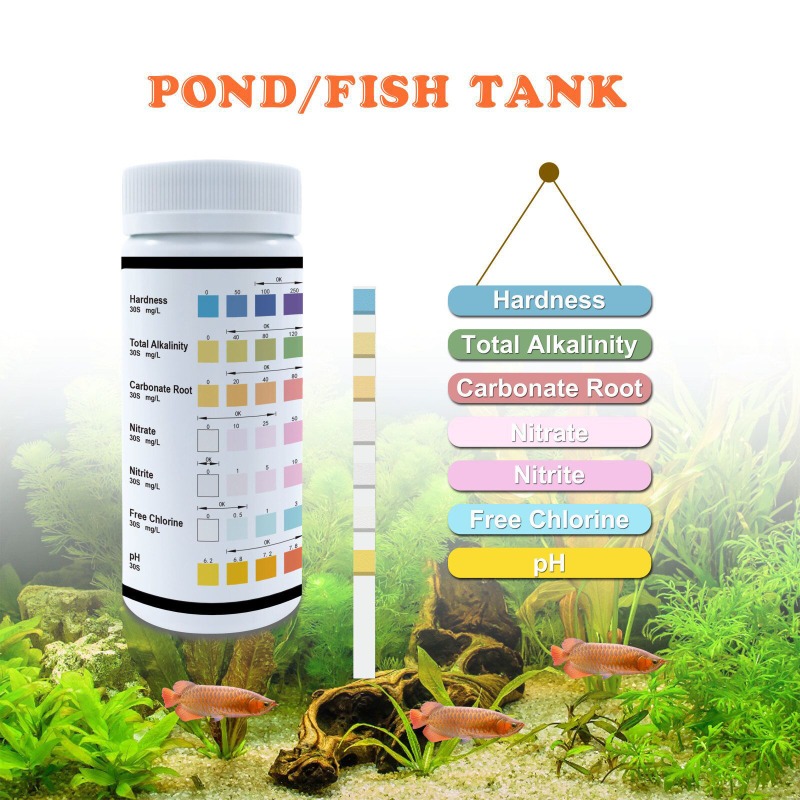 Planted Aquarium Test Kit - Tiras Reactivas 7 en 1 para