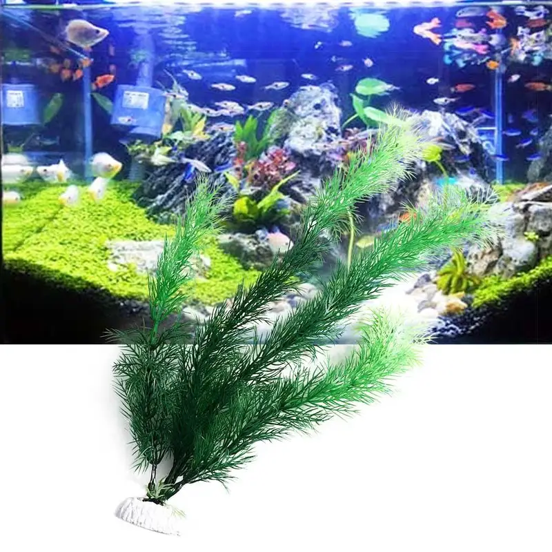 Plantas artificiales para deco - Aquarium Plant Grass reseña y precio