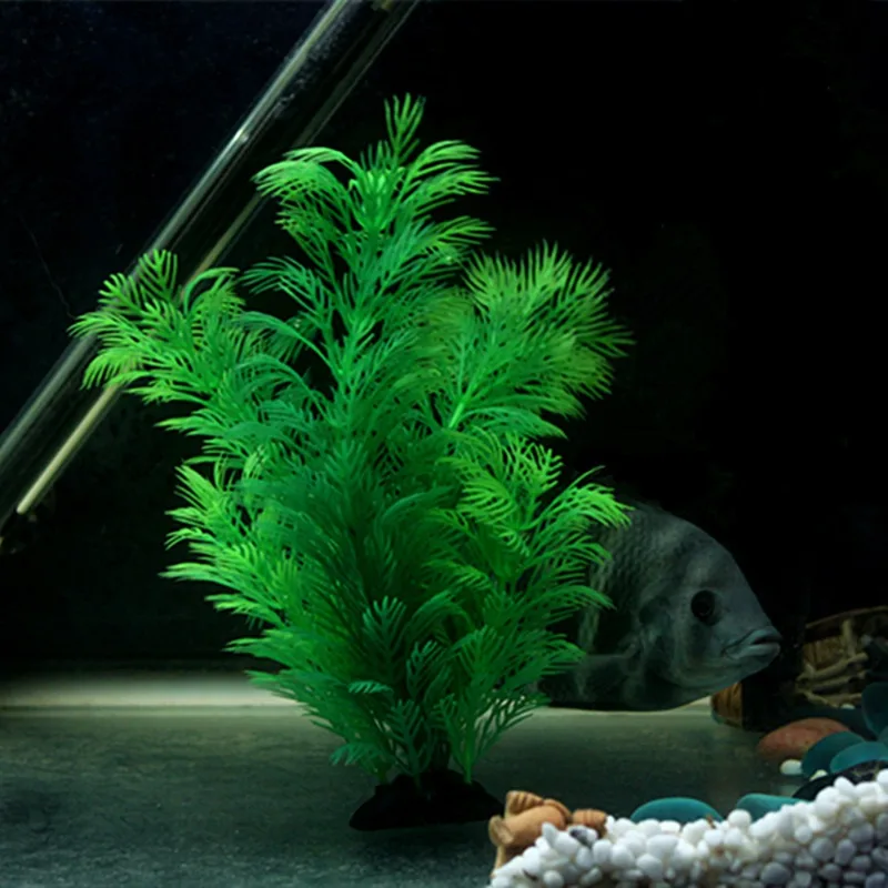 Plantas artificiales para deco - Aquarium Plant Grass reseña y precio