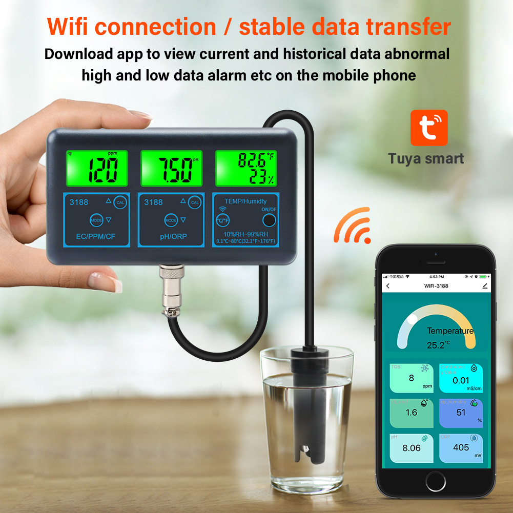 Medidor de PH WiFi temperatura - Planted Aquarium Test Kit reseña y precio